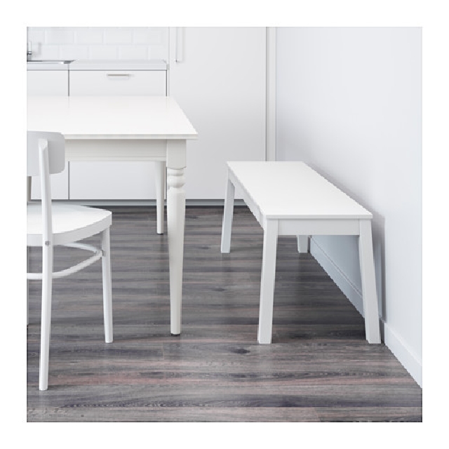 Ren og skær Palads Pol Ikea Sigurd White Bench, Furniture & Home Living, Furniture, Tables & Sets  on Carousell