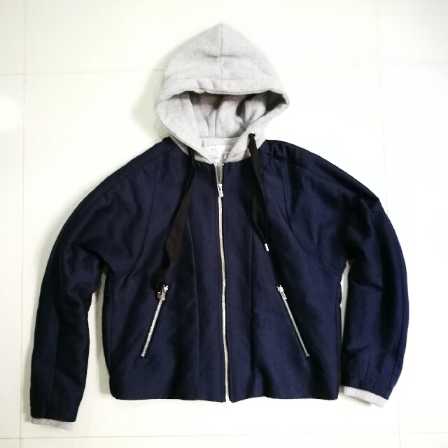 ZARA Jaket Hoodie ZARA Fesyen Wanita Pakaian Wanita di Carousell