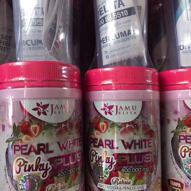 Pearl White Pinky Plus Jamu Jelita (kecil) Harga Murah