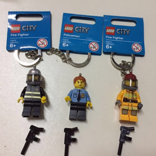 lego firefighter keychain