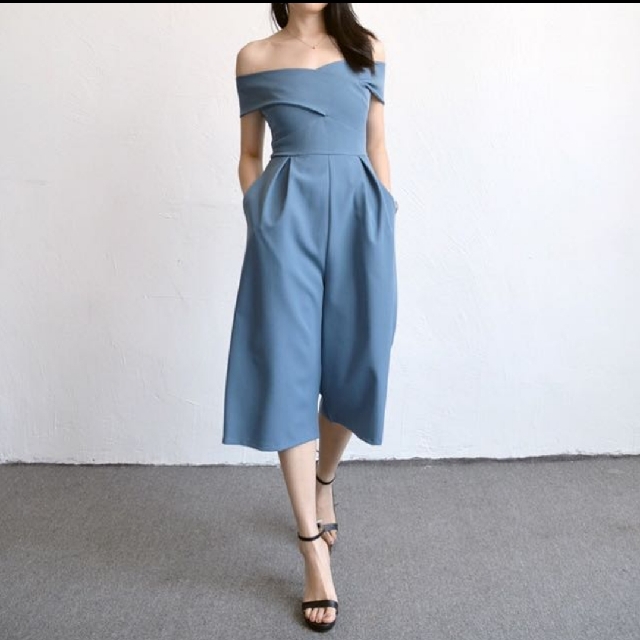 one piece off the shoulder jumpsuit
