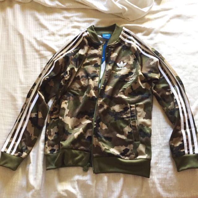 adidas camouflage bomber jacket