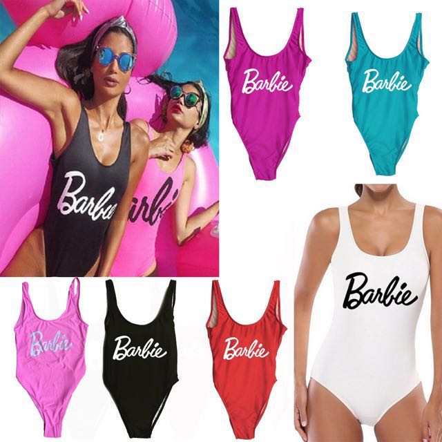 pink barbie swimsuit