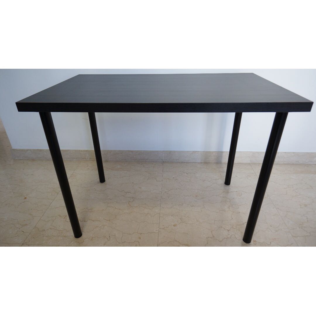 Plain Black Desk Table From Ikea Furniture Tables Chairs On