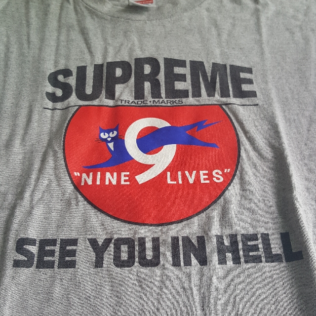 supreme 9 lives tee