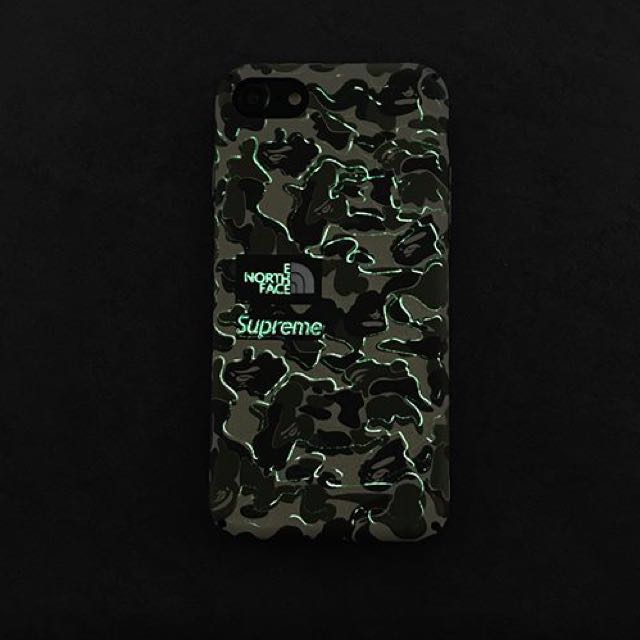 The North Face X Supreme X Bape Japan Iphone Casing For Ip 6 6s 7 7 Bulletin Board Preorders On Carousell