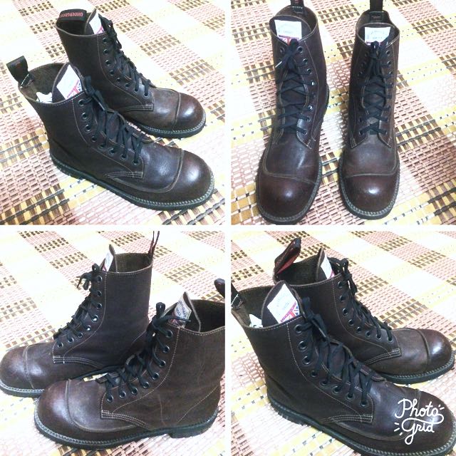 Vintage UNDERGROUND Shoes Stormer 8 Eyelet Made in England Boots