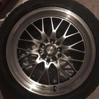 17 Fast Brand Rims with Tires x4