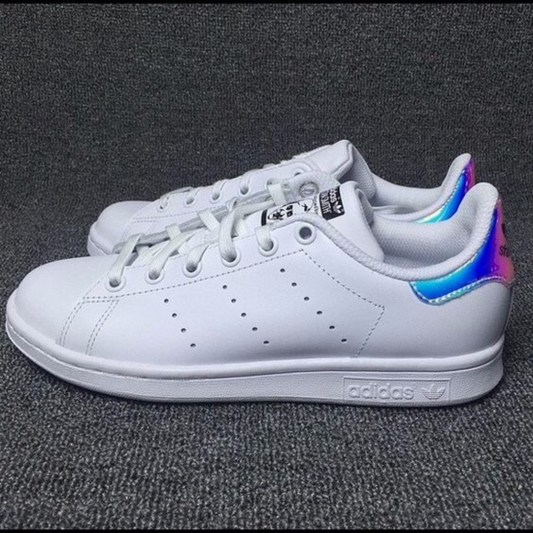 Adidas Stan Smith Holographic, Women's Fashion, Shoes on Carousell