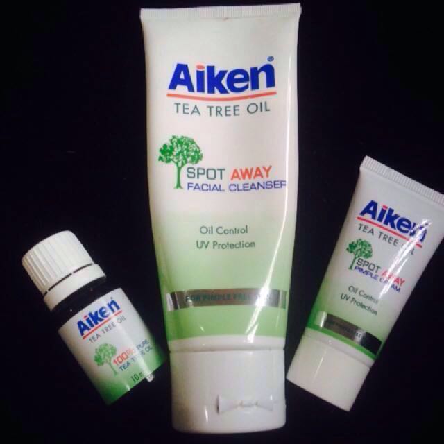 Aiken Facial Cleanser Aiken Pimple Cream Aiken 100 Pure Tea Tree Oil Health Beauty Skin Bath Body On Carousell