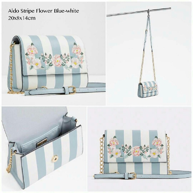 Aldo Stripe Flower Sling Bag Women S Fashion Women S Bags