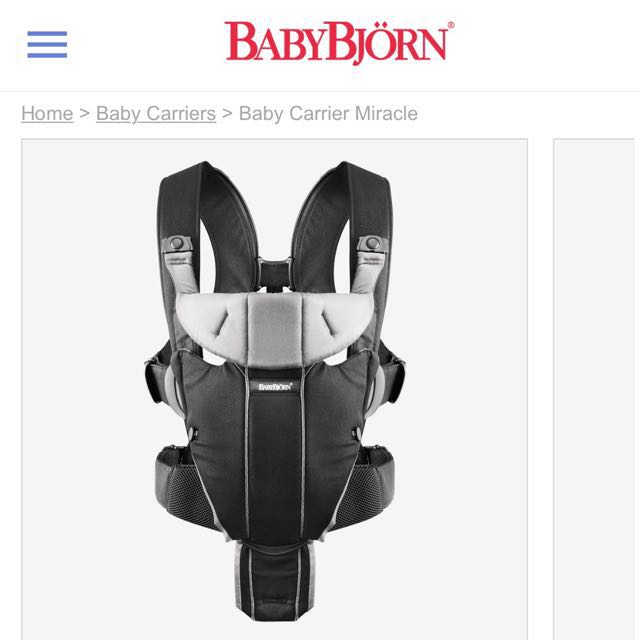 bjorn miracle baby carrier