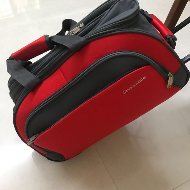 crocodile trolley bag