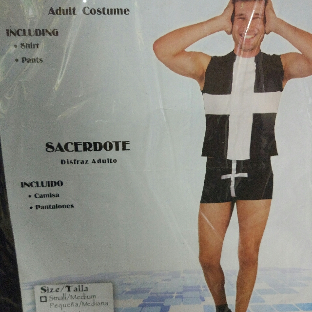 Funny Priest costume, Men's Fashion, Bottoms, Sleep and Loungewear on ...