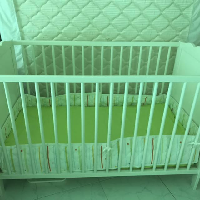 IKEA HENSVIK baby cot including mattress, Babies & Kids, Babies & Kids