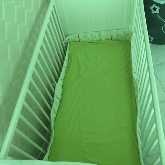 IKEA HENSVIK baby cot including mattress, Babies & Kids, Babies & Kids