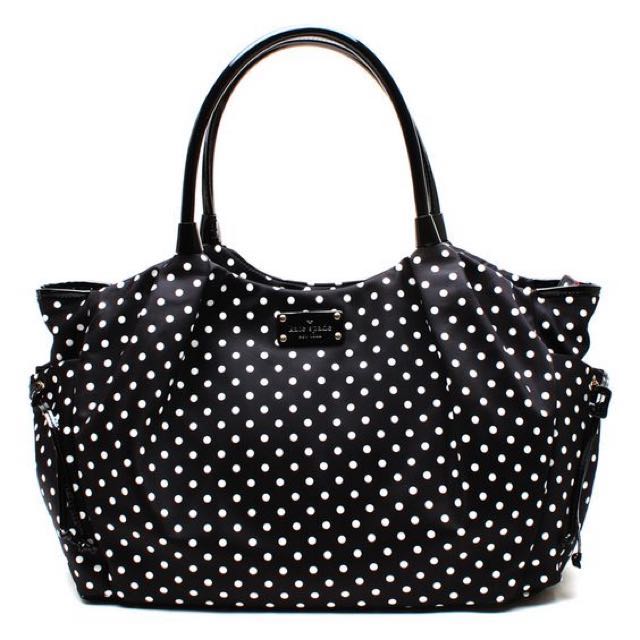 kate spade polka dot diaper bag