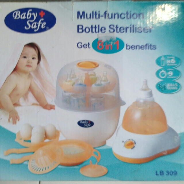 Merk Baby Safe Multi Function Bottle Steriliser 8 In 1 Bayi