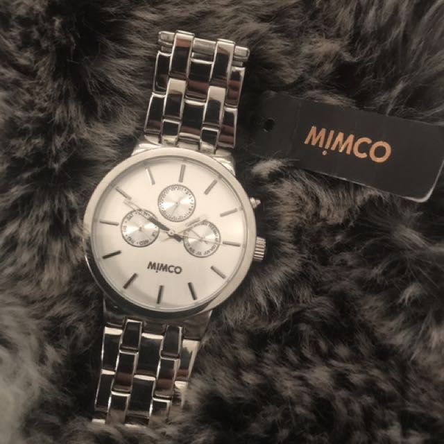 mimco silver watch