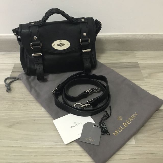 mulberry mini alexa black