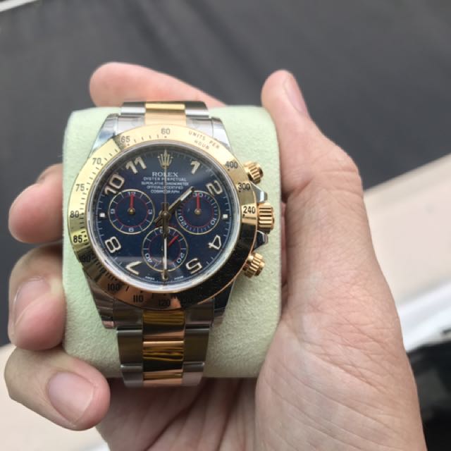 daytona two tone blue dial