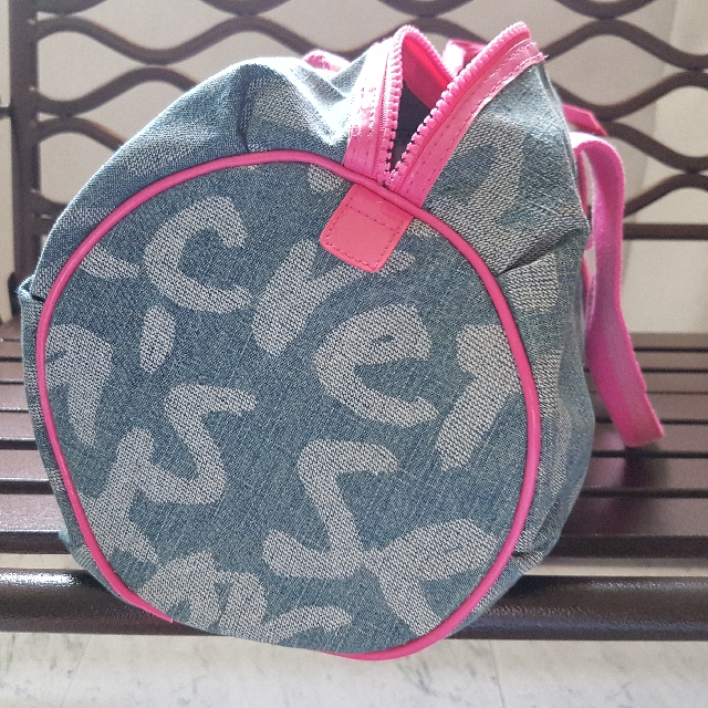 Victoria Secret Boston Denim Bag Women s Fashion Bags Wallets Cross body Bags on Carousell
