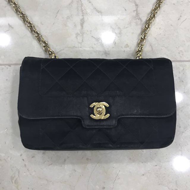 Vintage Chanel Satin bag Luxury Bags Wallets on Carousell