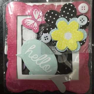 Scrapbooking Embellishments Frame craft vintage photo album collage pretty flowers