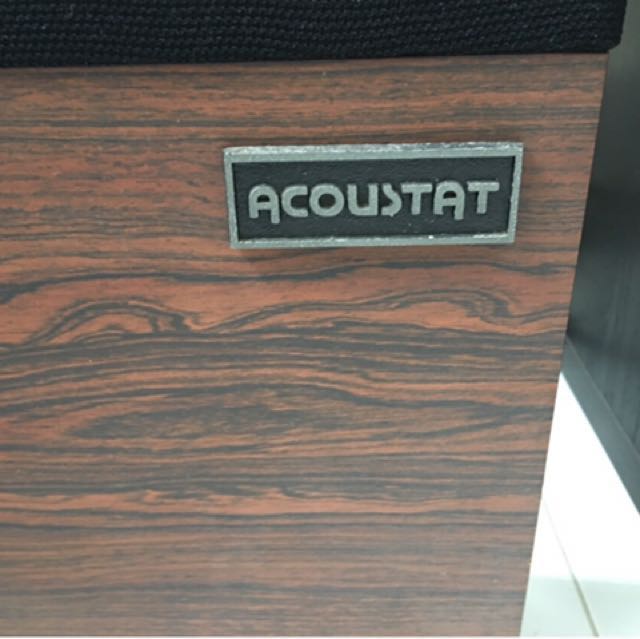 Acoustat Electrostatic Speaker, Audio, Soundbars, Speakers & Amplifiers ...