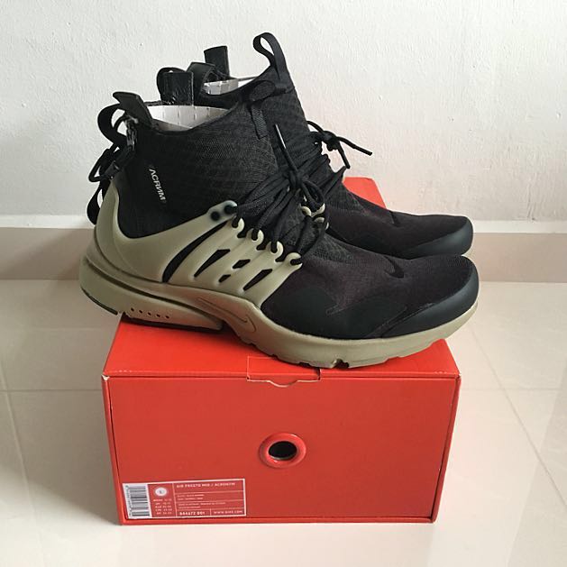 Acronym x nikelab air presto outlet mid black bamboo