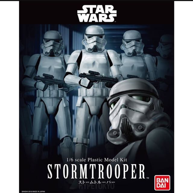 Bandai Star Wars StormTrooper 1/6 Scale Plastic Model Kit, 興趣及遊戲, 玩具 ...