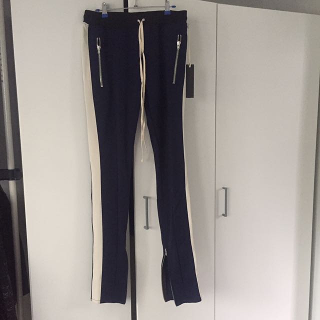 Fear of god track pants navy deals