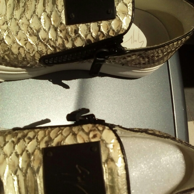 zanotti heels snake