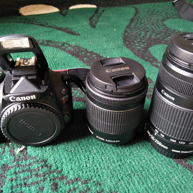 Kamera Canon Eos Kiss X7 Double Lensa Kitt Fotografi Di Carousell