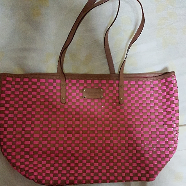 kate spade woven tote
