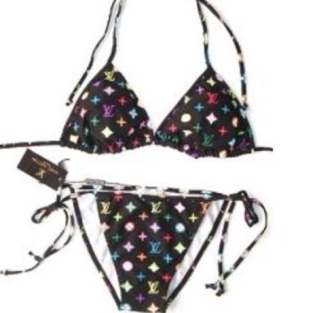 brown louis vuitton bikini