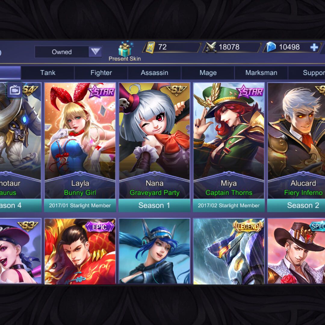 Mobile Legends Account Video Gaming Video Games On Carousell