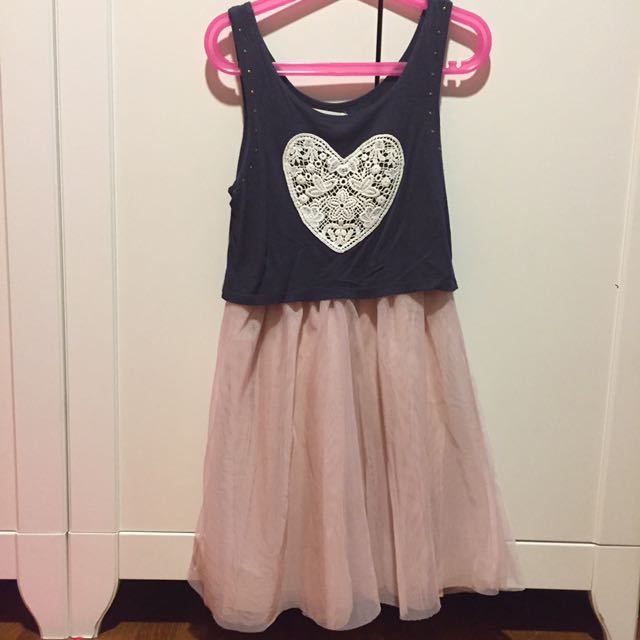 Not Sold In Sg H M Teen Heart Tulle Dress Babies Kids Girls