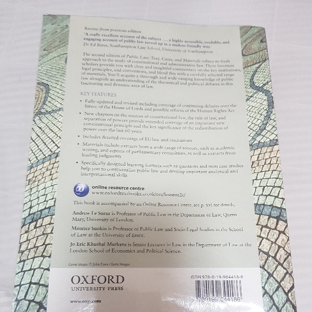 Public Law Text Cases And Materials 2nd Edition By Andrew Le