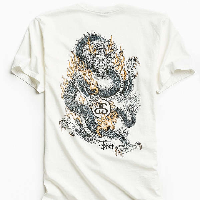 stussy dragon tee
