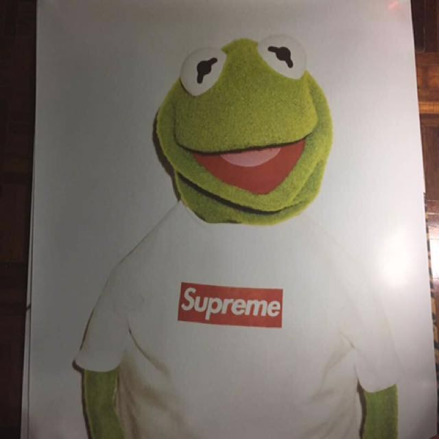 Supreme kermit poster authentic hotsell