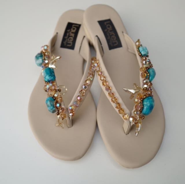 swarovski slippers