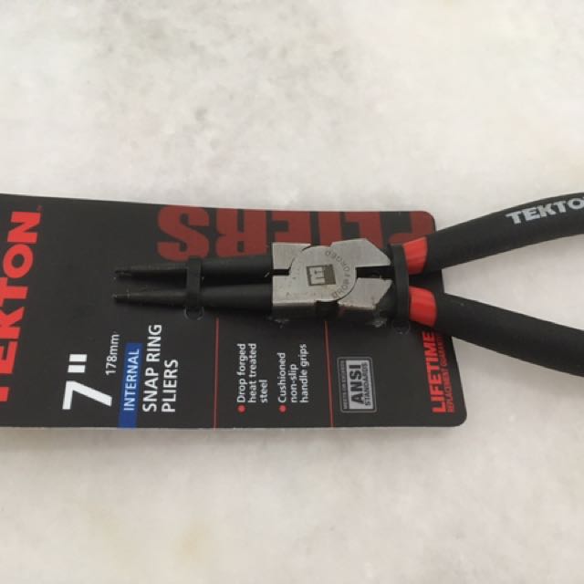 Tekton 7" internal snap ring plier, Everything Else on Carousell