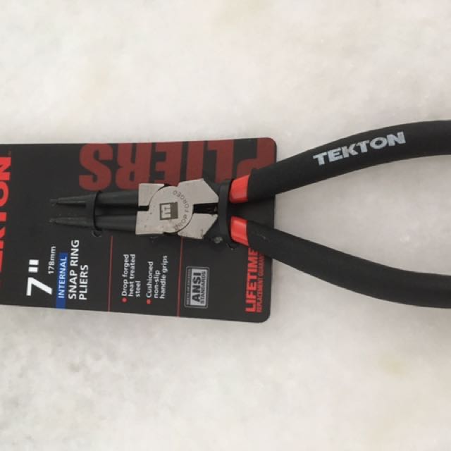 Tekton 7" internal snap ring plier, Everything Else on Carousell
