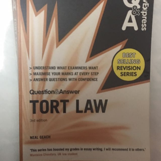 Tort Law Question And Answer - 