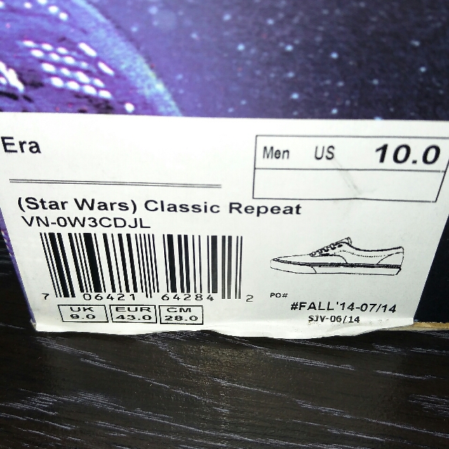 Star wars vans top size 14