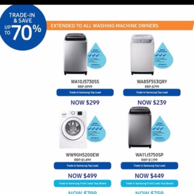 Washing machine trade in save up 70, TV & Home Appliances, Washing