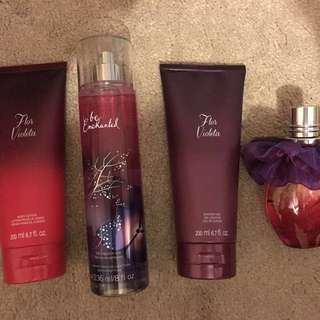 For Violeta: Perfume, Lotion, Spray Set