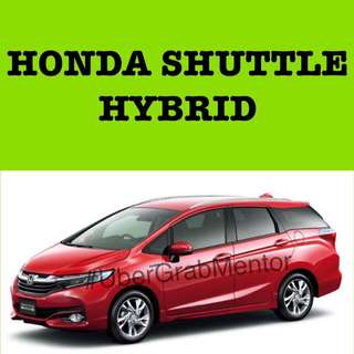 Honda Shuttle Hybrid for uber grab offer