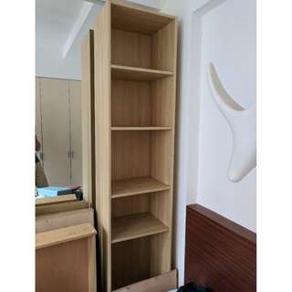 IKEA PAX Wardrobe frame, white stained oak effect + 3 shelves